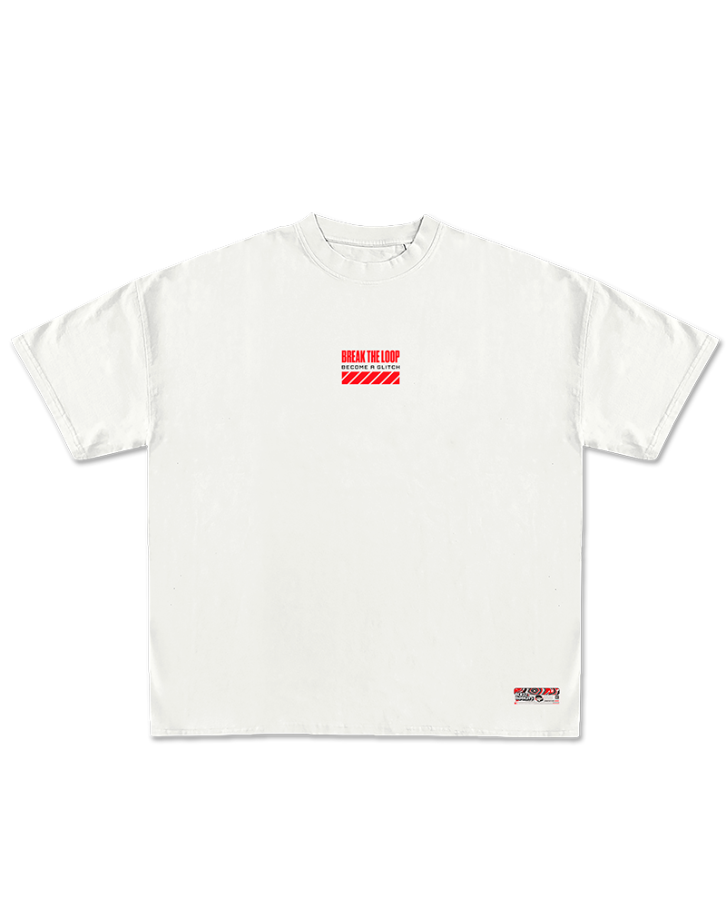 CAMISETA OVERSIZED BREAK THE LOOP – VERMELHO – OFF-WHITE