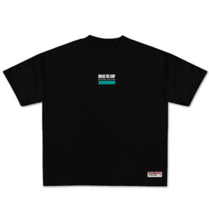 CAMISETA OVERSIZED BREAK THE LOOP - VERDE - PRETO