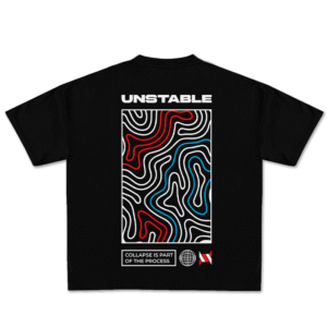 CAMISETA OVERSIZED UNSTABLE - PRETO