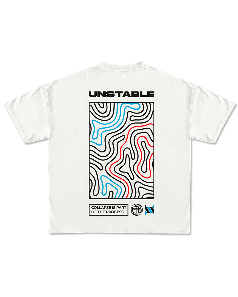 CAMISETA OVERSIZED UNSTABLE - OFF-WHITE