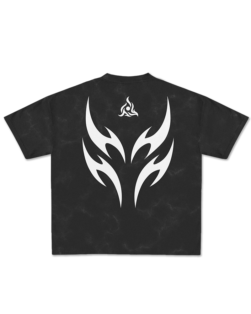 CAMISETA OVERSIZED BURN - VOID FLAME – PRETO MÁRMORE