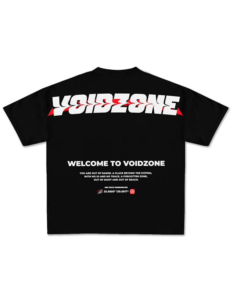 CAMISETA OVERSIZED VOIDZONE - PRETO